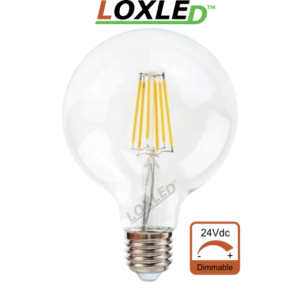 Ampoule E27 LOXLED 24V dimmable G95