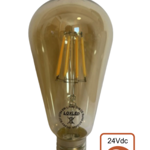 Ampoule E27 LOXLED 24V dimmable ST64 smoked